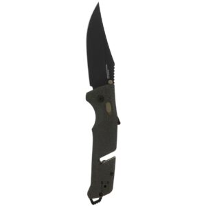 sog trident at 3.7" folding pocket knife (olive drab)