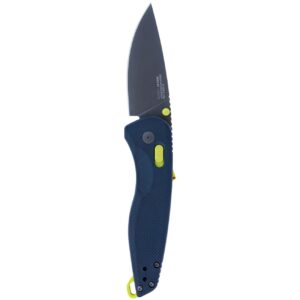 sog aegis at 3.13" folding pocket knife (indigo & acid)