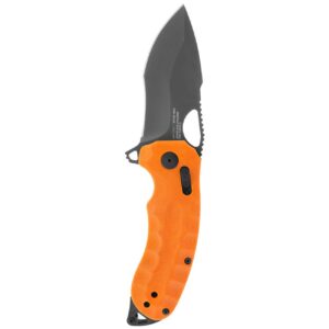 sog kiku xr lte 7.5" folding pocket knife (blaze orange)
