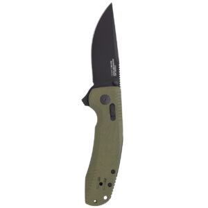 sog sog tac xr 3.39" folding pocket knife (od green)