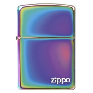 zippo windproof lighter spectrum finish with logo