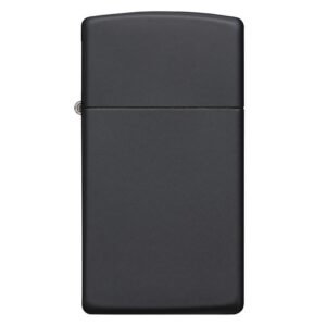 zippo – zippo windproof lighter slim black matte