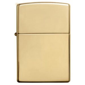 zippo windproof lighter high polish brass
