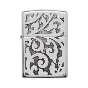 zippo – zippo windproof lighter filigree high polish chrome