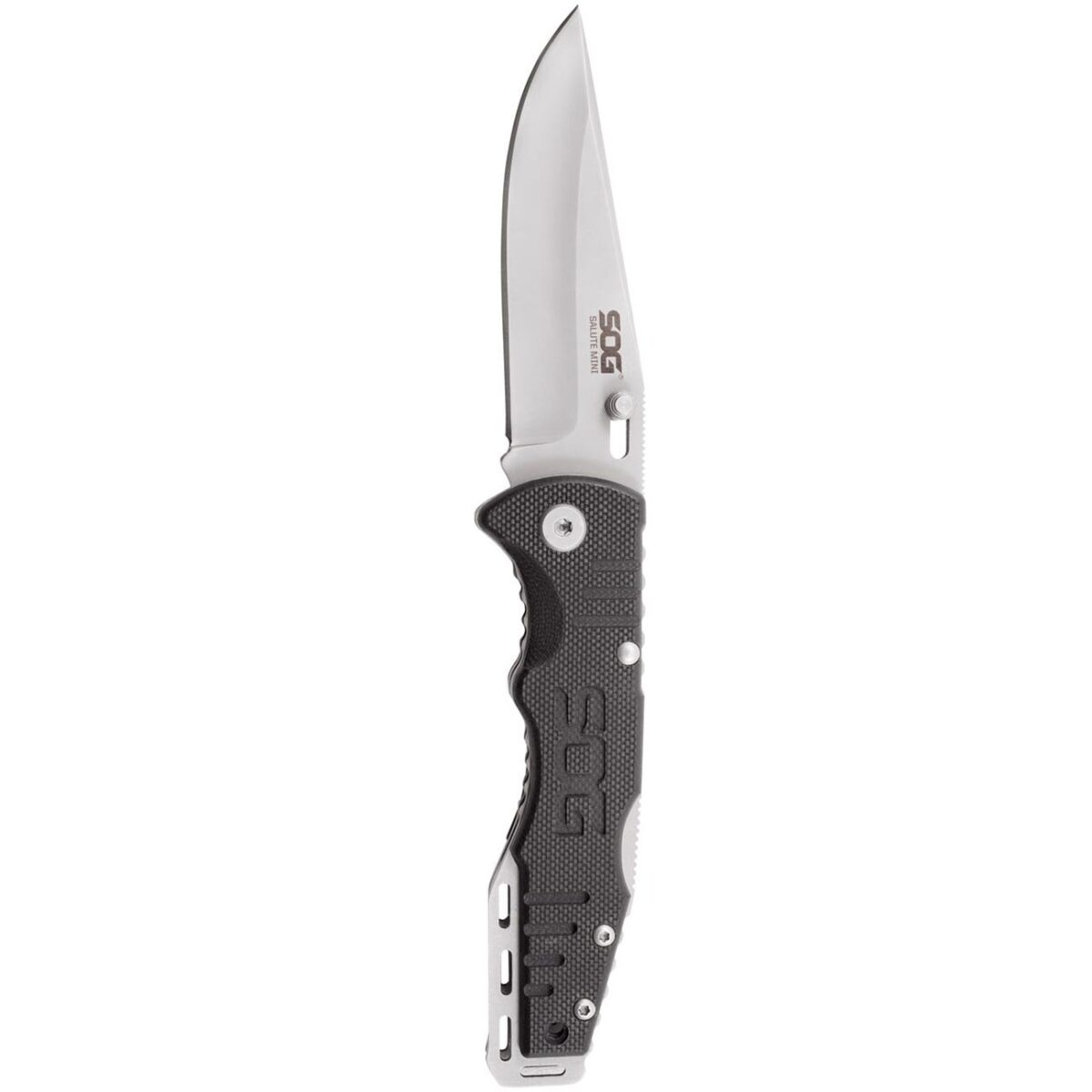 sog – sog salute mini bead blast g10 handle 3.1" folding knife