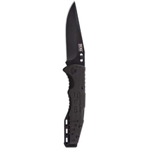 sog salute mini black oxide g10 folding knife