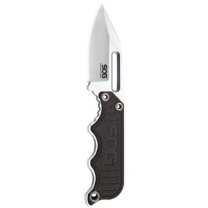 sog instinct mini knife g10 handle satin