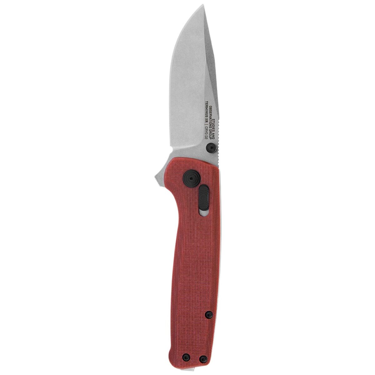 sog terminus xr g10 2.95" folding pocket knife (crimson)