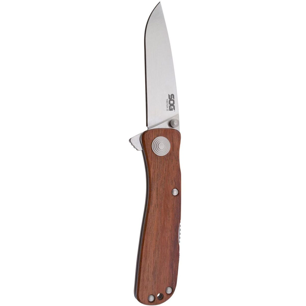 sog twitch ii wood handle folding knife