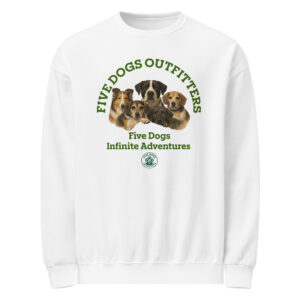 five dogs crew neck sweatshirt