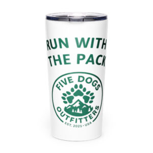 run with the pack tapered stainless steel tumbler