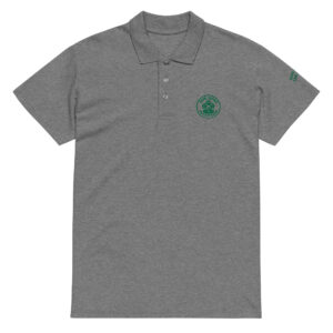 five dogs logo embroidered premium pique polo shirt