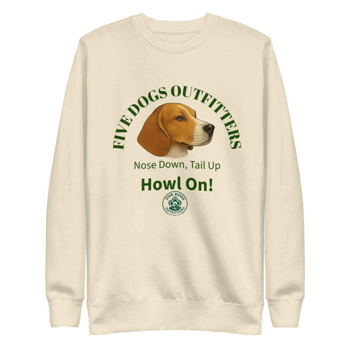 howl on unisex premium sweatshirt