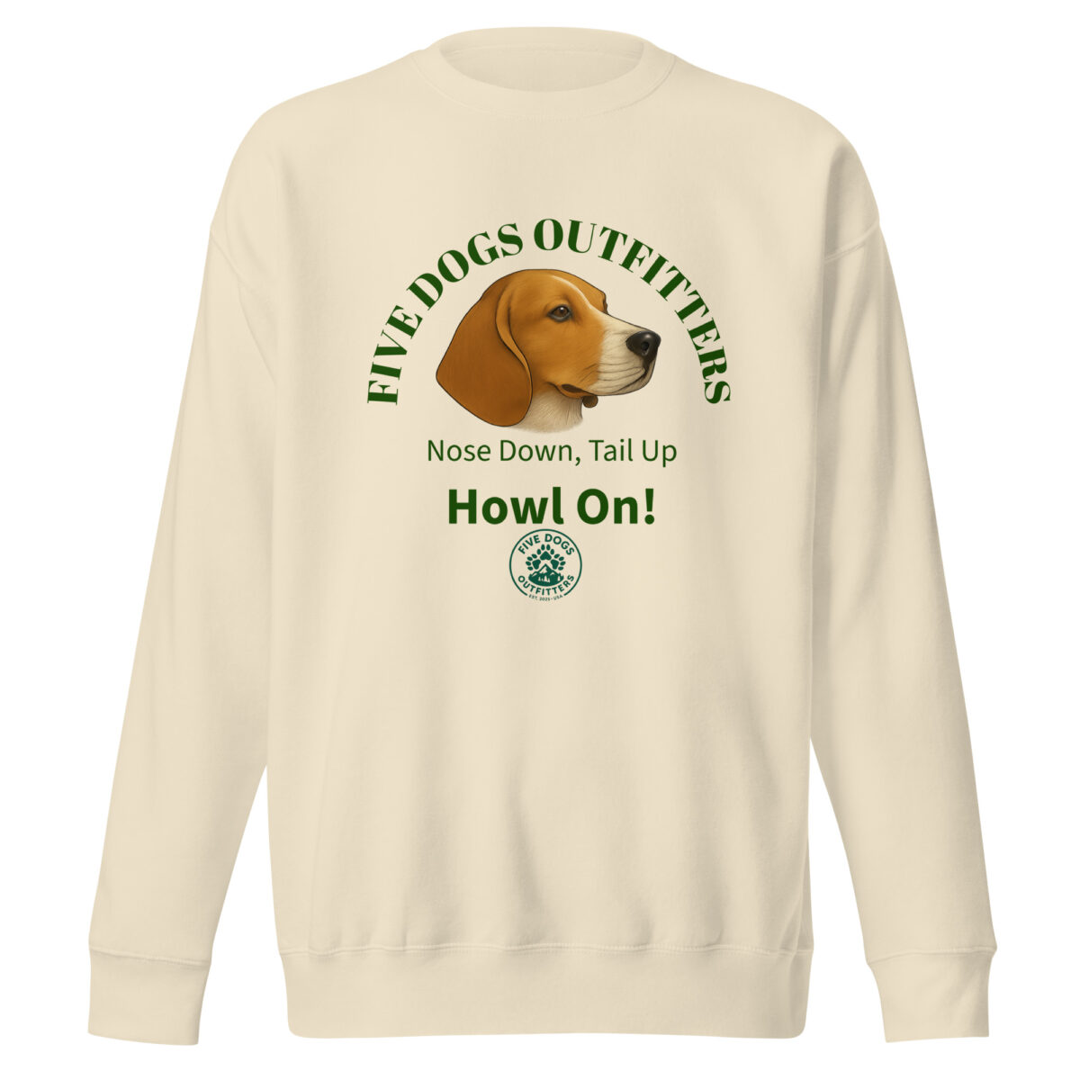 howl on unisex premium sweatshirt