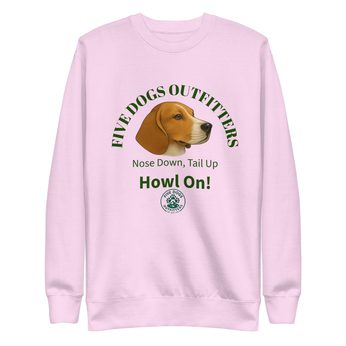 howl on unisex premium sweatshirt
