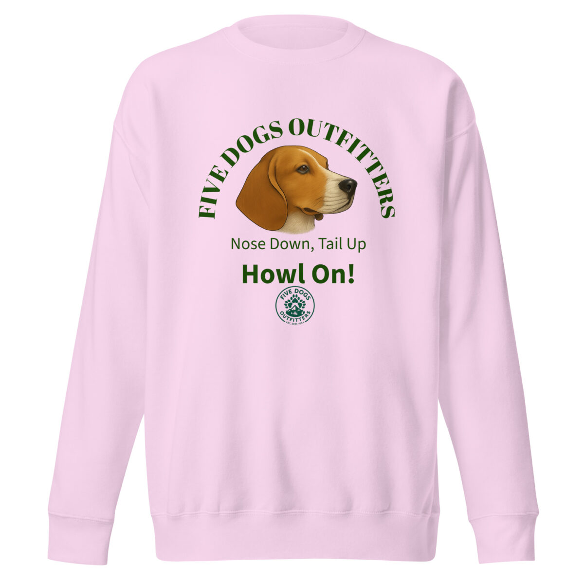 howl on unisex premium sweatshirt