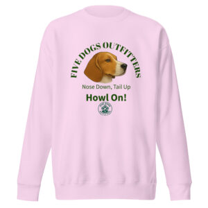 howl on unisex premium sweatshirt