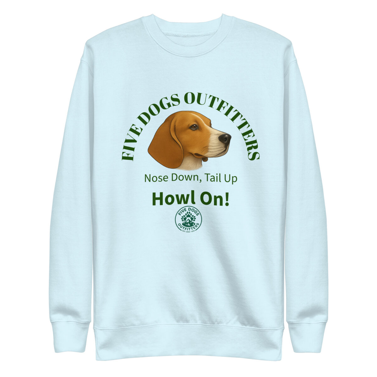 howl on unisex premium sweatshirt