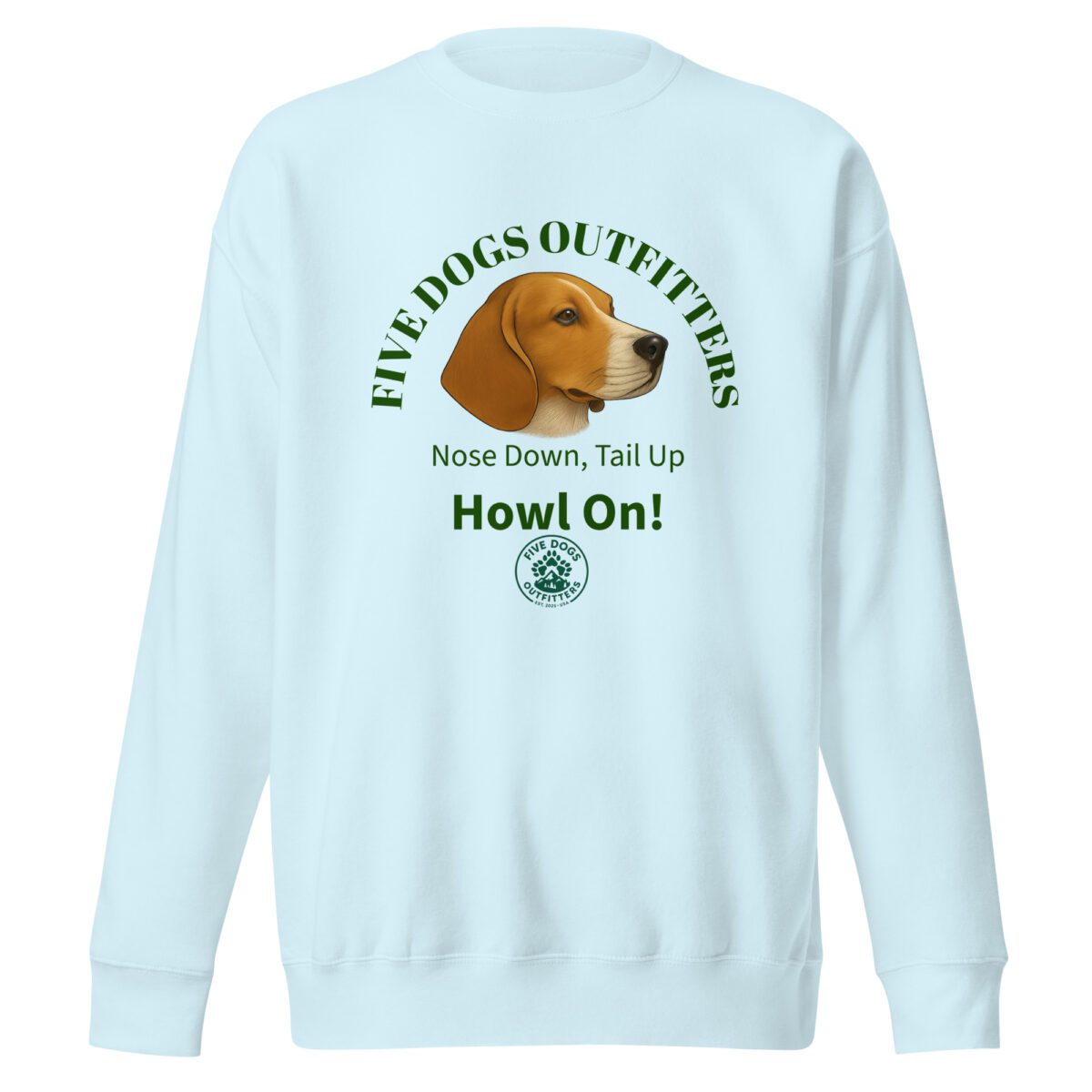 howl on unisex premium sweatshirt