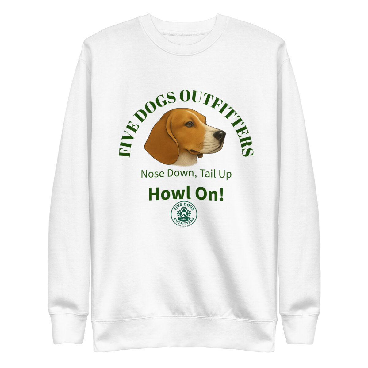 howl on unisex premium sweatshirt