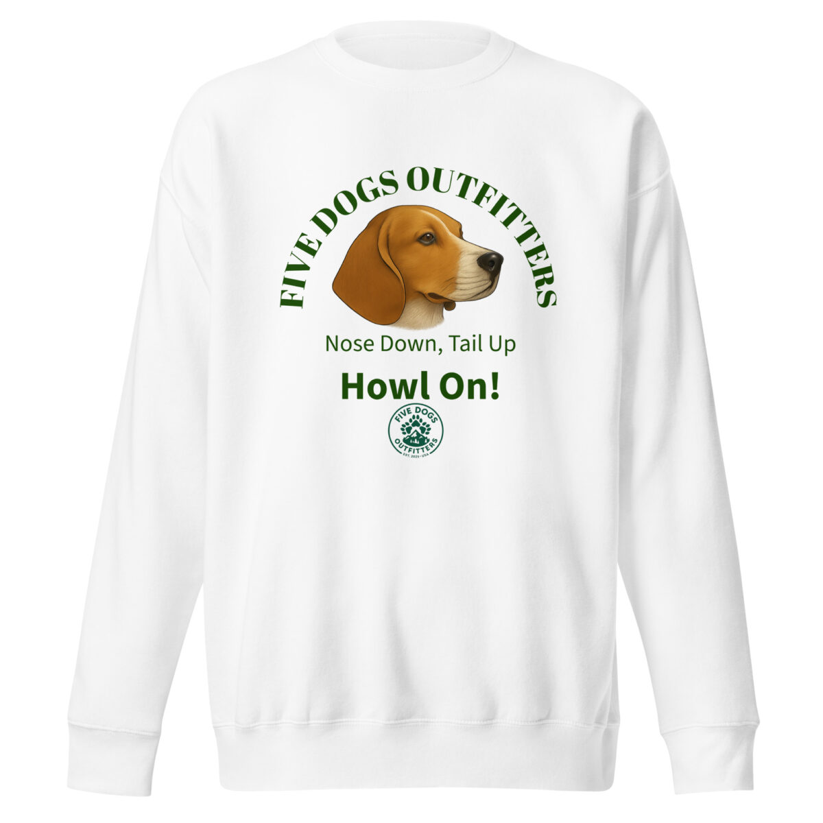 howl on unisex premium sweatshirt
