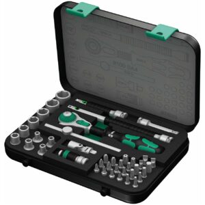 wera – wera sae 1/4" drive speed ratchet socket & bit set (41 piece)