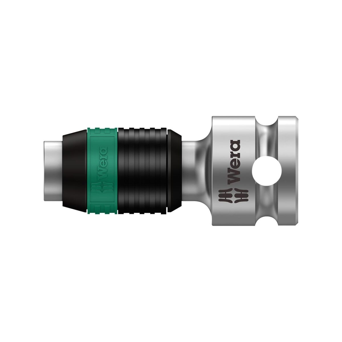 wera – wera bit adapter 3/8" square to 1/4" hex with quick release chuck length 1 3/4" (44mm)