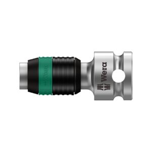 wera – wera bit adapter 3/8" square to 1/4" hex with quick release chuck length 1 3/4" (44mm)