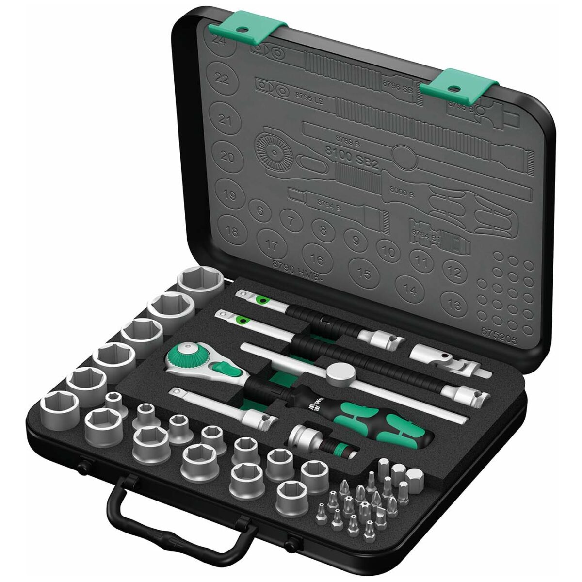 wera – wera metric 3/8” drive speed ratchet set (43 piece)