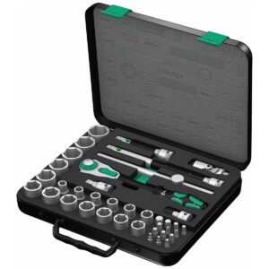 wera – wera sae speed ratchet set 1/2" drive (38 piece set)