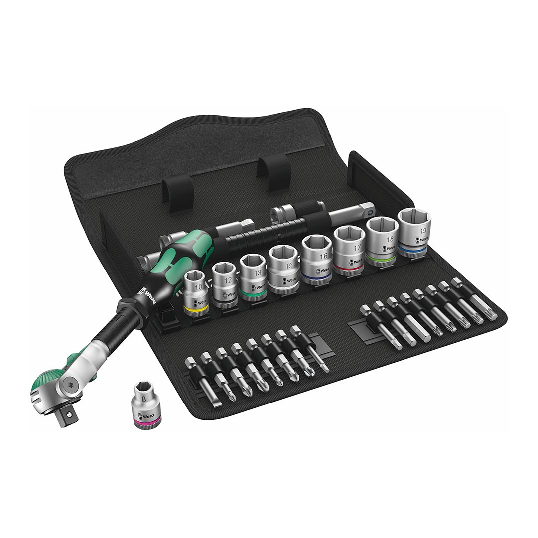 wera – wera 3/8" drive wrench metric socket/bit set for bicycles/e bikes (29 piece)