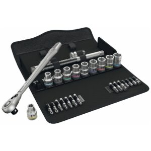 wera – wera 1/2” drive switch ratchet metric socket/bit set (29 piece) wera – wera 1/2” drive switch ratchet metric socket/bit set (29 piece)