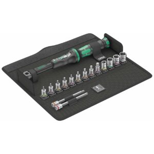 wera 1/4" drive metric torque wrench/bit set for bicycles/e bikes 2.5 25 nm (16 piece)
