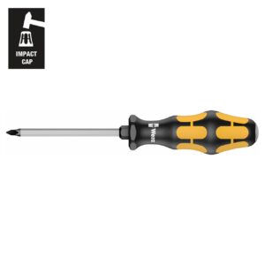 wera – wera chiseldriver screwdriver: phillips ph #3 x 150mm (with impact cap)