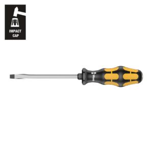 wera – wera chiseldriver screwdriver: slotted 10 x 175mm (with impact cap)