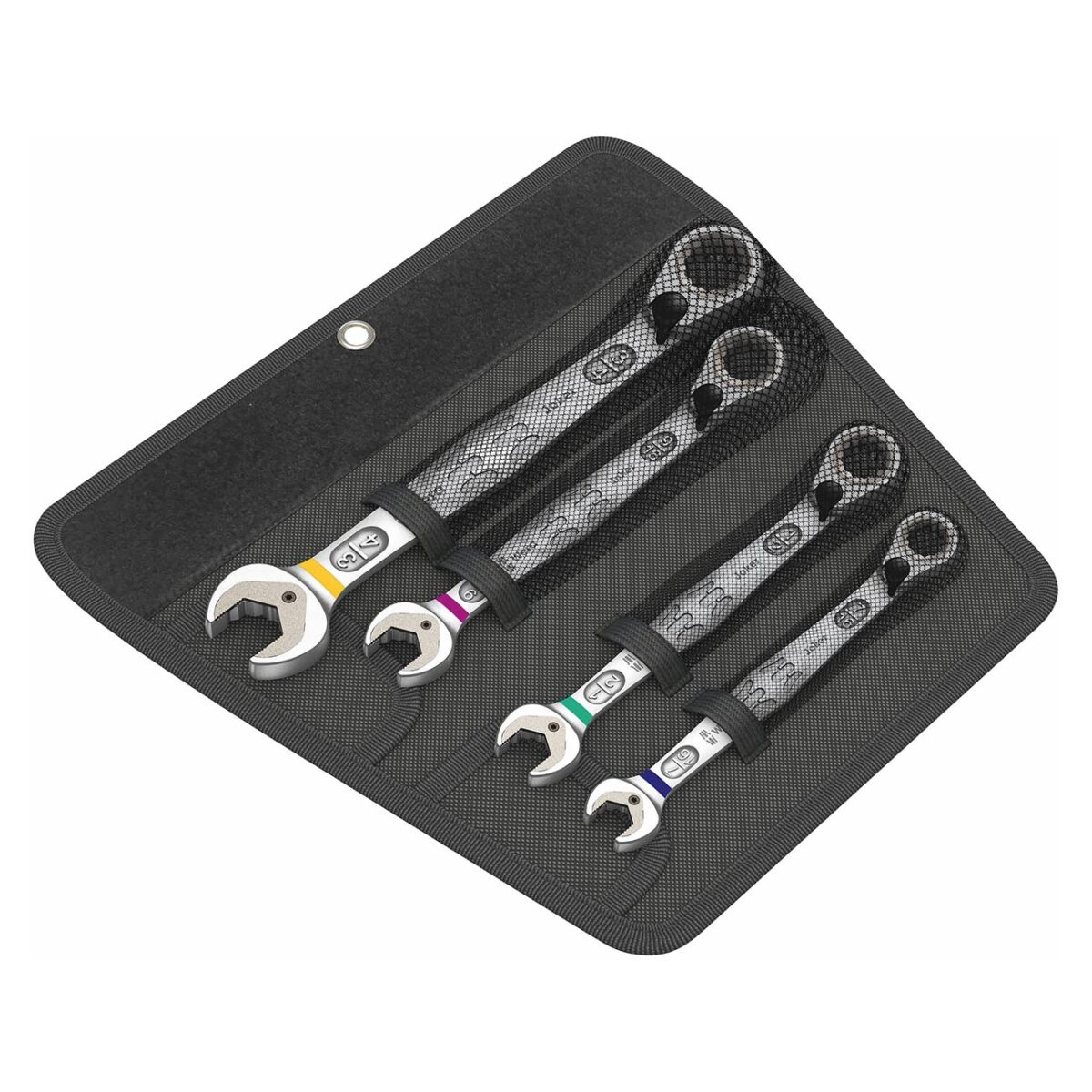 wera – wera sae ratchet set for switch combination wrench (4 piece set)