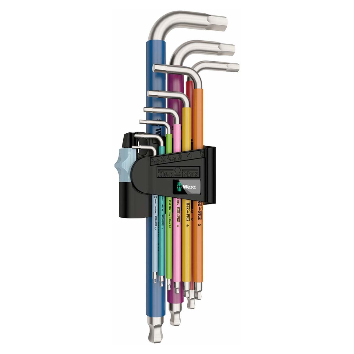 wera – wera metric hex plus allen wrench set (9 piece set)