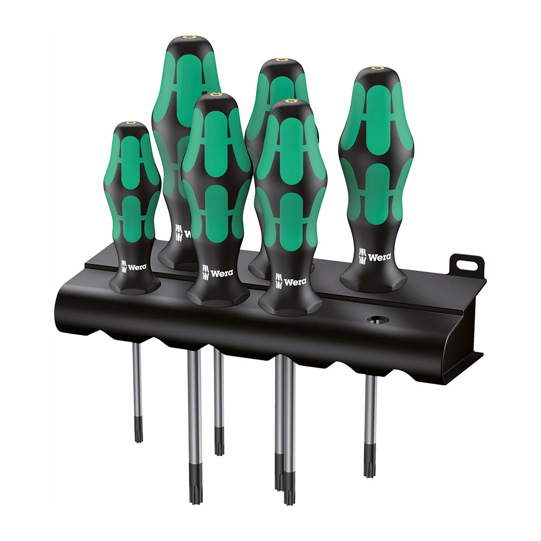wera – wera torx screwdriver set with rack (6 piece set)