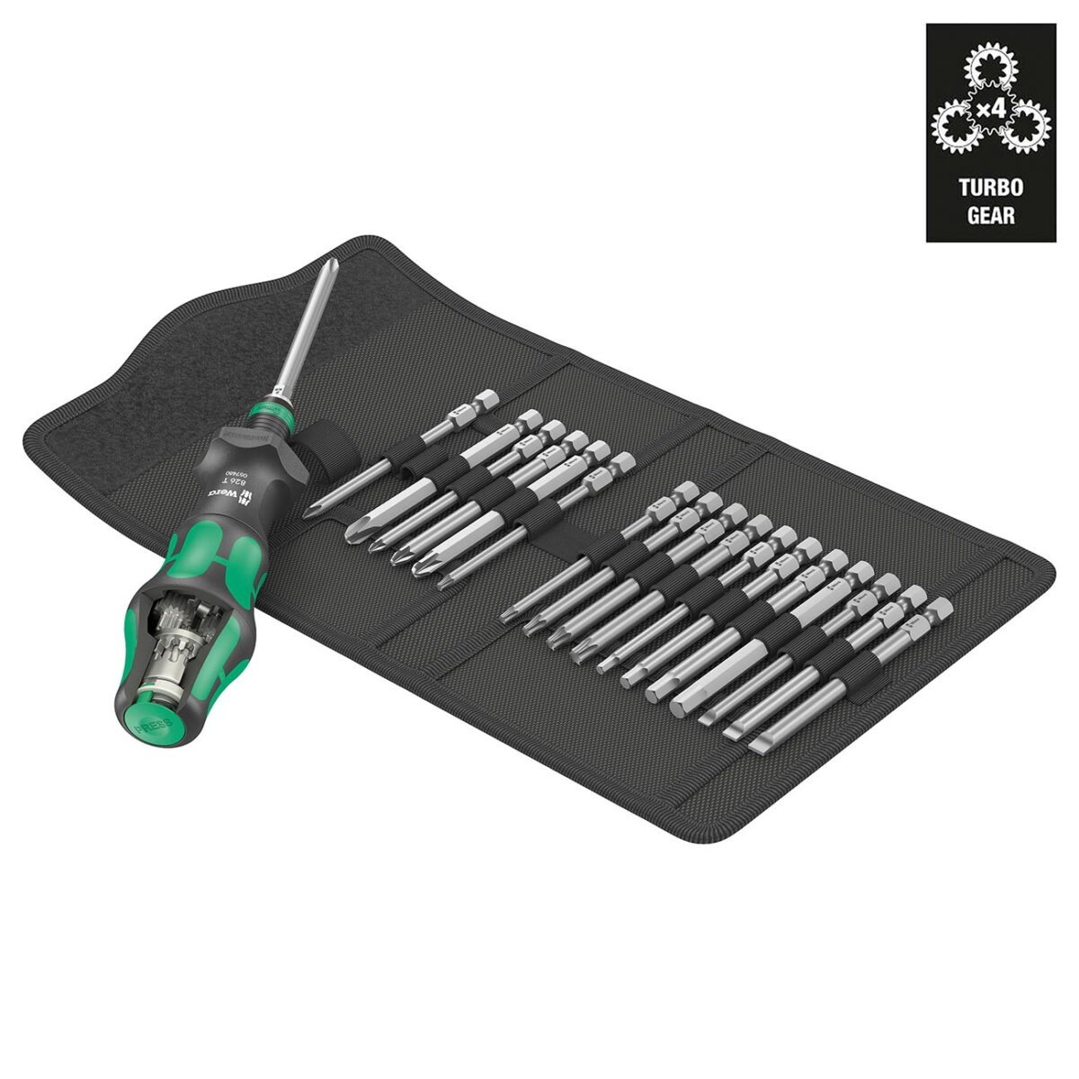 wera – wera turbo bit driver and bit set (19 piece)