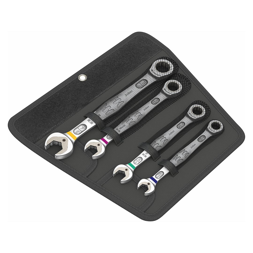 wera – wera sae ratcheting combination wrench set (4 piece)
