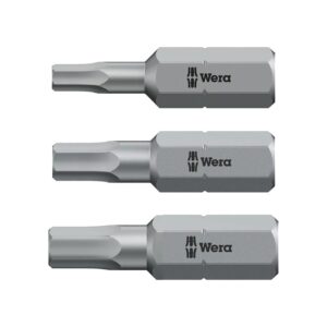 wera – wera metric hex plus 1/4" bit set (3 piece)