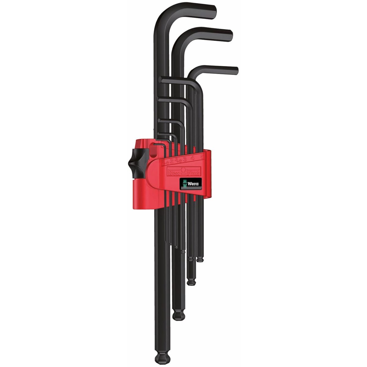 wera – wera metric hex plus blacklaser l key wrench set (9 piece)