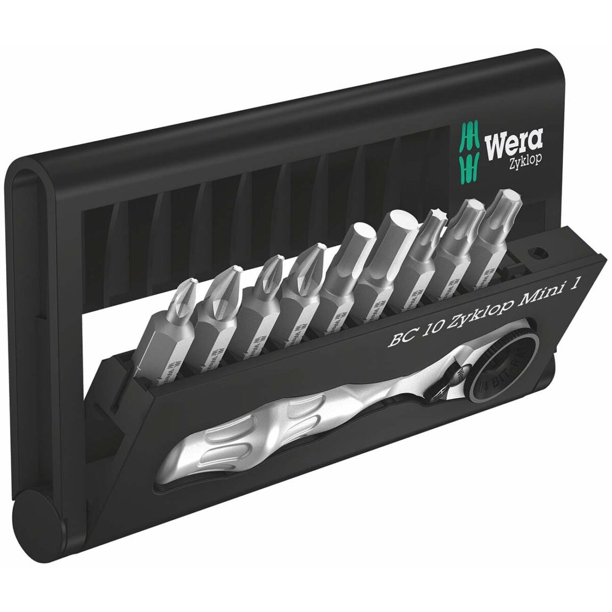 wera – wera bit set and mini bit ratchet (10 pieces)