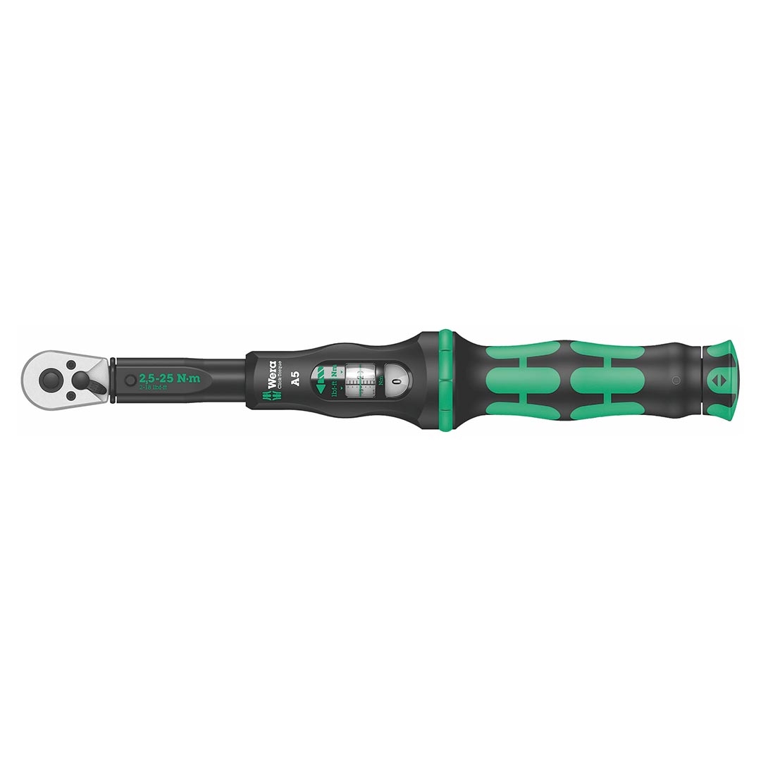 wera click torque reversible ratchet wrench (2.5 25 nm)
