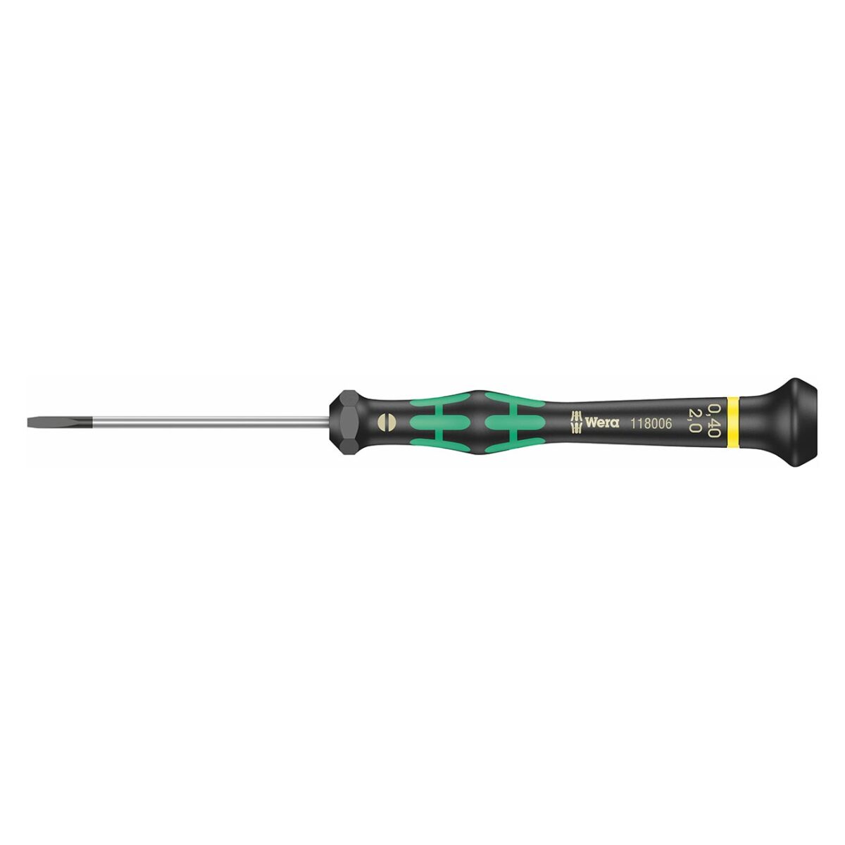 wera micro precision slotted screwdriver 0.40 x 2.0 x 60mm
