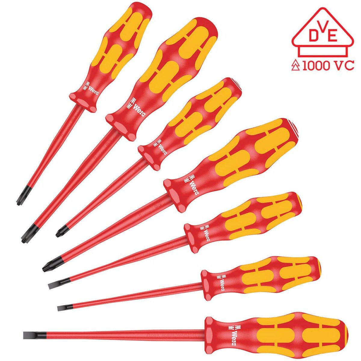 wera – wera vde insulated screwdriver set (7pc)
