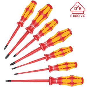 wera – wera vde insulated screwdriver set (7pc)