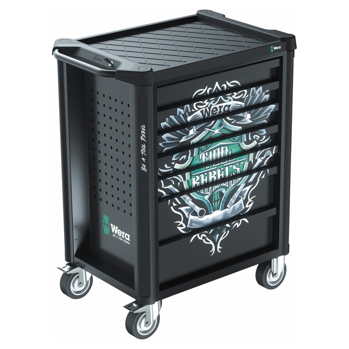 wera – wera "tool rebel" roller cabinet 1 (94 pieces)