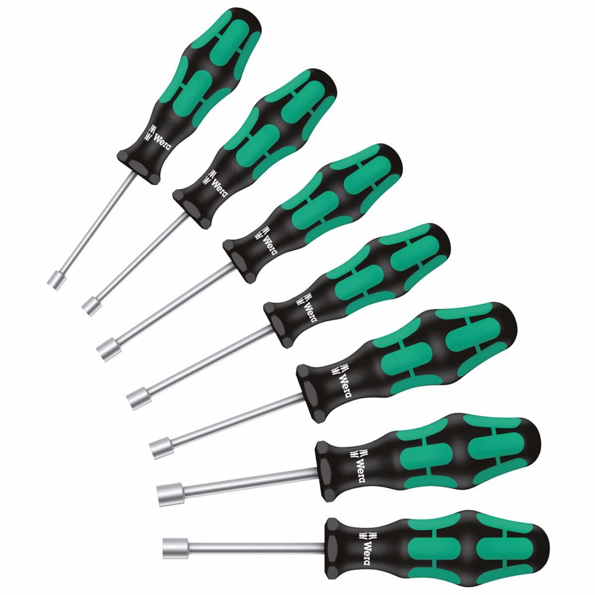 wera – wera hollow shaft sae nutdriver set (7 piece)