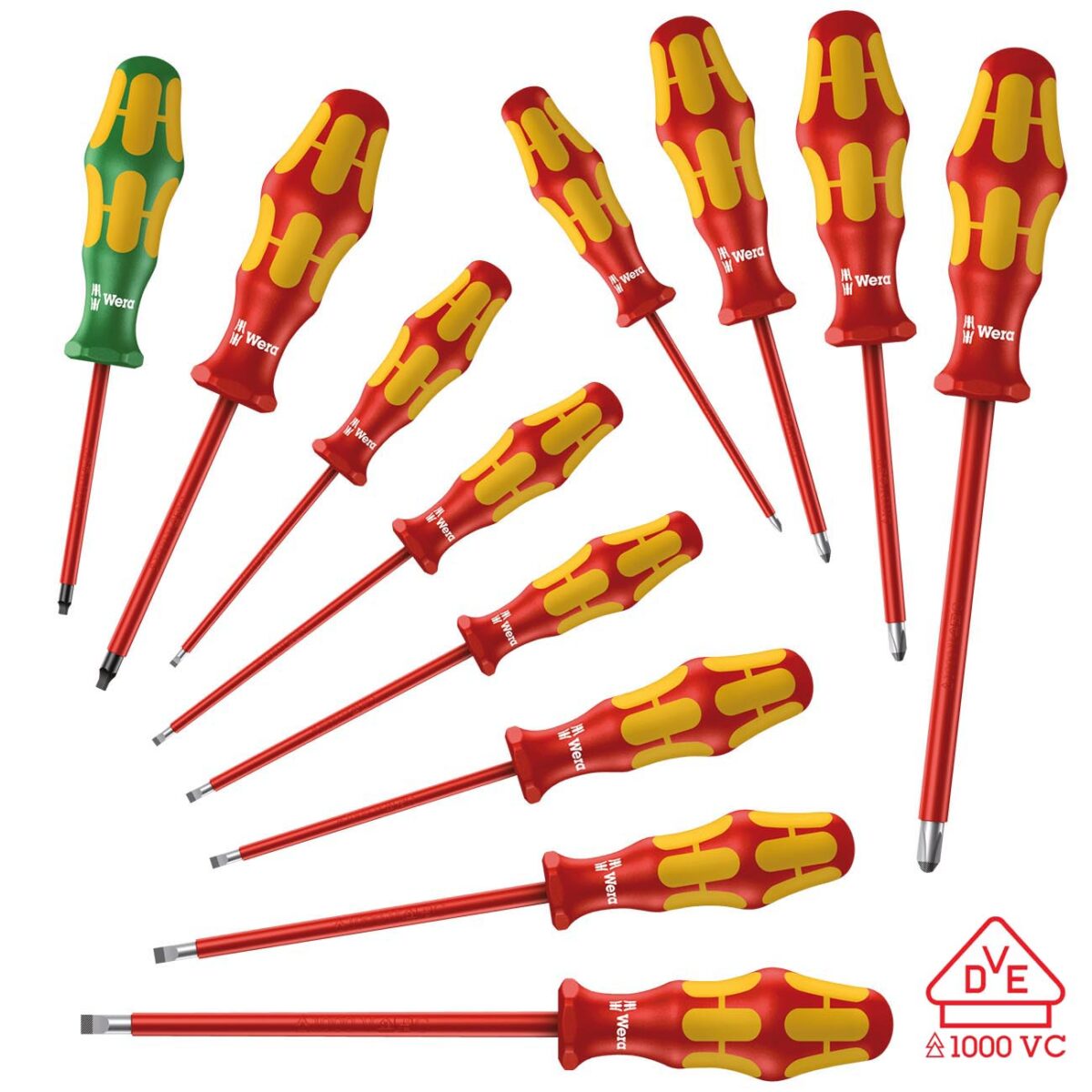 wera – wera vde insulated screwdriver set (12 piece set)